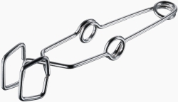 Reagenzglashalter bis 30 mm Ø aus rostfreiem Edelstahl