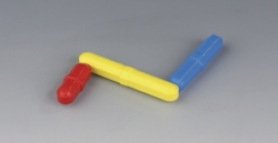 Magnetrührstäbchen, zylindrisch, farbig, PTFE