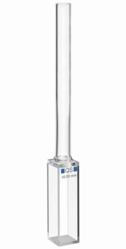 Küvetten für Fluoreszenzmessungen UV-Bereich, mit Stutzen