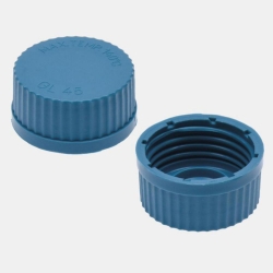Screw cap, GL45, PP red