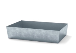 Sump tray galvanised steel W.Z.2501 815x1235x255