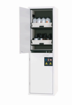 Acid-base cabinet SL-CLASSIC MH.WDR SL.196.060.MH., 600x605x1970mm (WxDxH) 4x pullout shelves with PP tray