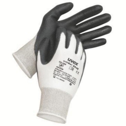 Cut protection gloves unidur 6648 palm and fingertips with polyurethane (PU) coating, size 9, pair