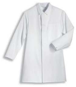 Men laboratory coat, size 98/102 model 473, white, HACCP, 65% polyester, 35% cotton