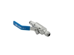 Shut-off valve M16x1 female/male (-60...+200°C)