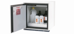 Saftey base cabinet UB-T-90 TL 600x590x570 (HxWxD), Color laboratory white incl. plate insert and bottom collecting sump