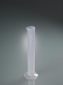 Measuring cylinder, PP, transparent scale