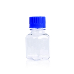 Medienflaschen 125 ml, viereckig PETG, steril, VE=24