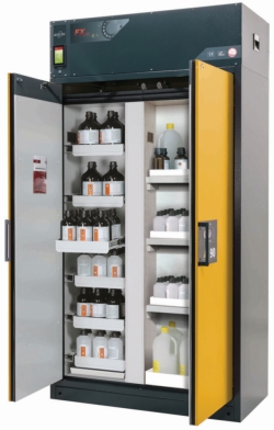 Recirculation Filter Cabinet FX-CLASSIC-90 1193x615x2294mm (WxDxH), RAL 7016/RAL 1004, 6x pull-out tray, 1x bottom collecting t