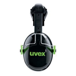 Ear defender uvex K1H black/green, SNR 27 dB(A) pair