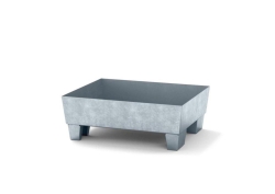 Collecting tray 635x785x278mm steel electroplated