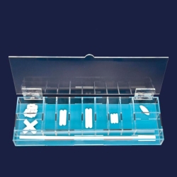 Dispenser Box acrylic, with compartments