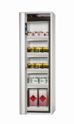 Saftey cabinet S-PHOENIX-90 FDASL 600x615x1968mm (WxDxH), RAL 7035/7035, 4x tray base, 1x base drip tray