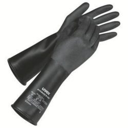 Protection gloves PROFABUTYL B-05R black, 350mm, size 7, pair