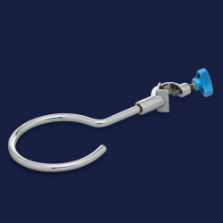 Funnel holder 40 mm steel, with bosshead