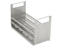 Test tube rack for 90 test tubes 75 x 12/13 mm stainless steel