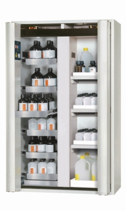Safety cabinet type S-PHOENIX-90 RAL 7035, 1196x616x1968mm, 6x AZ ES 1.4301 roh 1x BW.S f. AZ ES 1.4016 roh 3x WB 1x BW.A PP ro