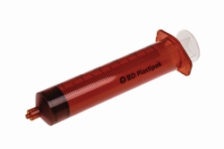 BD Plastipak 3-piece syringe 50/60 ml Luer-Lok, centric, amber, light-protected, sterile, latex-free, PVC-free, PZN, pack of 60