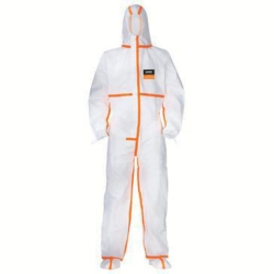 Disposable (NR) coverall uvex 4B mF 8959/white-orange XL