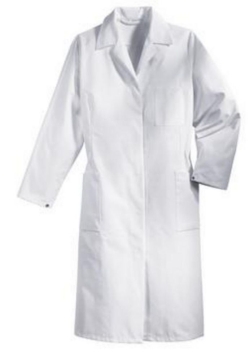 Ladies laboratory coat, size 50 white, 65% polyester / 35% cotton, 1/1 arm, type 81510