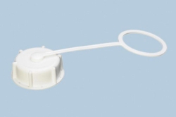 Verschraubung, wei&szlig;, &Oslash; 65 mm f&uuml;r Ballons, PE-HD