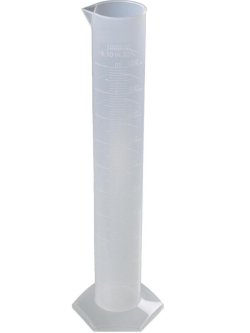Measuring cylinder, PP, transparent scale