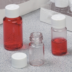 Diagnoseflaschen Nalgene™, PETG, mit weißem Schraubverschluss, PE-HD