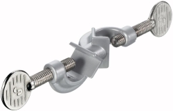 Doppelmuffe für Stäbe bis 13 mm Aluminium, pulverbeschichtet