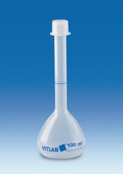 Volumetric Flasks, PP, Class B, with Screw Cap, PP