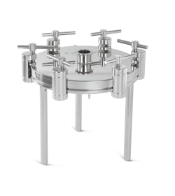 Pressure filtration unit acc.to GMP, stainless steel, 293 mm