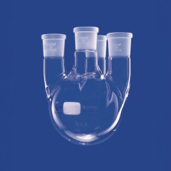 Four-neck round-bottom flask, with parallel side necks, DURAN<sup>®</sup>