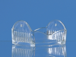 Insert for staining troughs, soda-lime glass