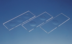 Cavity slide w.concav. thick. 1,2-1,5 mm 76x26 mm ground edges