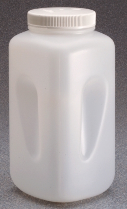 Vierkant-Weithalsflaschen Nalgene™, quadratisch, PE-HD, mit Verschluss, PP
