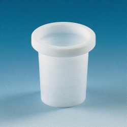 Ground joint sleeves with grip collar and sealing rings, PTFE