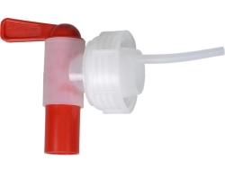 Threaded cap with stopcock