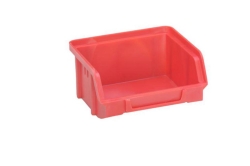 Sichtbox stapelbar, PS, rot T 95 x B 103 x H 55 mm