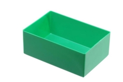 Insert box 162x108x63 mm green, PS