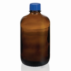 Gewindeflaschen, Natron-Kalk-Glas, braun