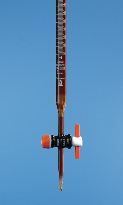 Büretten, gerader Hahn, Braunglass