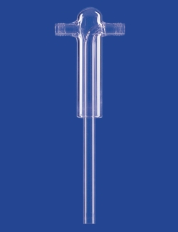 Gas washbottle heads for gas washing bottles with screw connections
