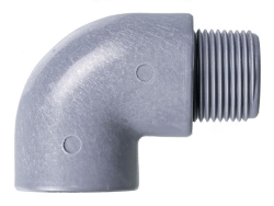 90° bend, inner/outer thread