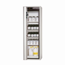 Sicherheitsschränke S-PHOENIX Vol. 2-90 mit Falttür, 4 Fachböden, pulverbeschichtetes Stahlblech