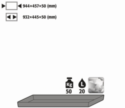 Catching basin incl.bottom carrier for U.195/130.95