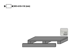 Fork lift adjusted base height 118mm, for VBF/VBFT196.90