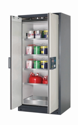 Saftey cabinet Q-CLASSIC-90 WD 900 x 615 x 1955 mm (WxDxH), RAL 7016/RAL 7035, 4 shelves,