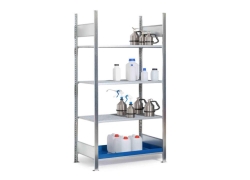 Hazardous goods shelving type REG 3 grids, 1 sump, 1060x440x2000mm