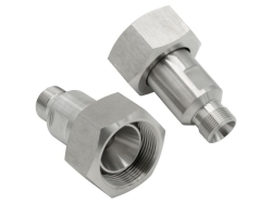 2 Adapter M30x1.5 female to M16x1 male, stainless steel