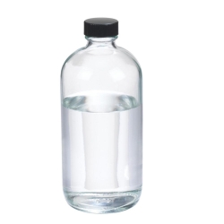 WHEATON-Boston-Rundflaschen 500 ml (W216816) Klarglas, Phenolharz Schraubkappe, PE Konusdichtung Ø 75 mm x 168 mm VE=12