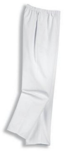 Women pants model 248, size 40 white, 100% cotton